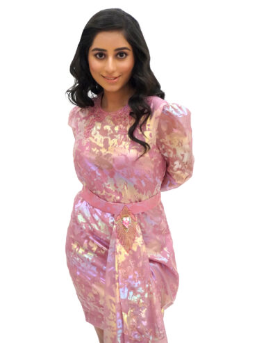 Pretty in Pink Delight: Girls Short Dress